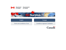 Tablet Screenshot of gcsurplus.ca